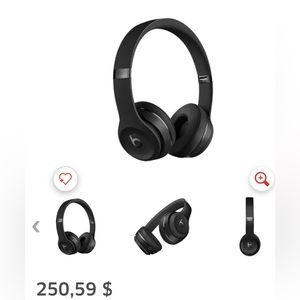 SEALED / BNWT - BEATS SOLO 3 WIRELESS HEADPHONES - MATTE BLACK